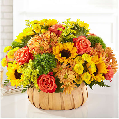 Harvest Sunflower Basket